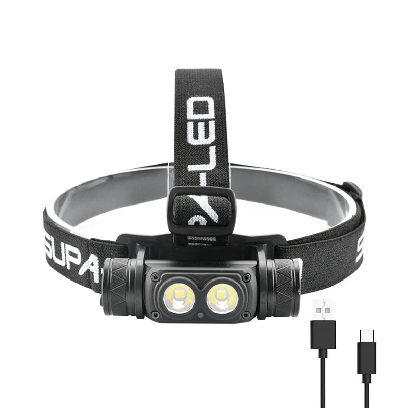Charlámetro LED recargable USB de alta potencia de BrightenLux High Power-1000 lúmenes | Dual OSRAM P9 | Reflector de aluminio | IP44 impermeable