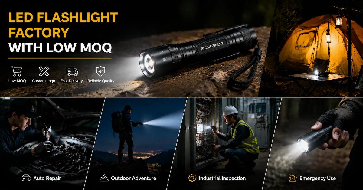 LED Flashlight Factory with Low MOQ: What Buyers Should Check