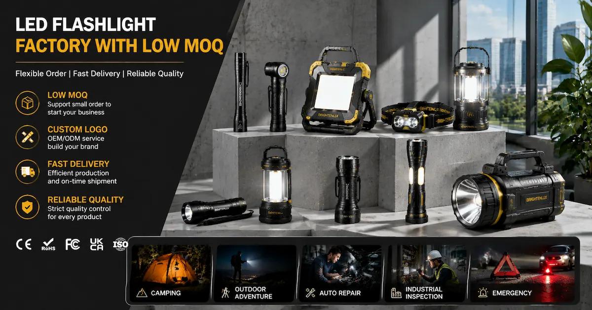 LED Flashlight Factory with Low MOQ: What Buyers Should Know