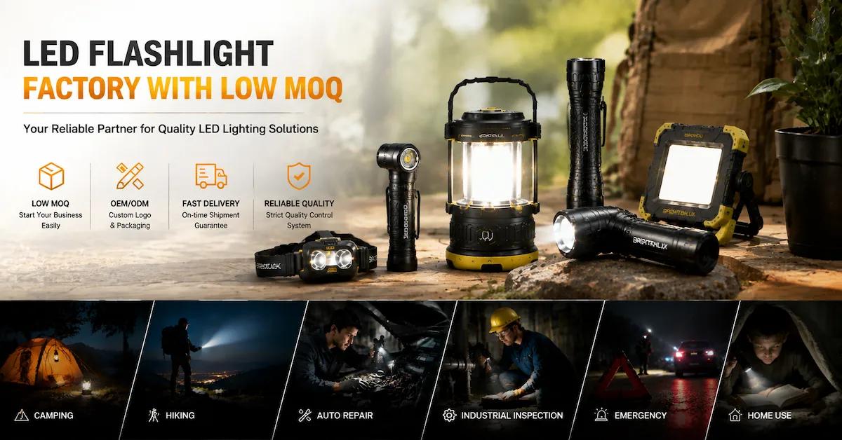 LED Flashlight Factory with Low MOQ: What Buyers Should Know