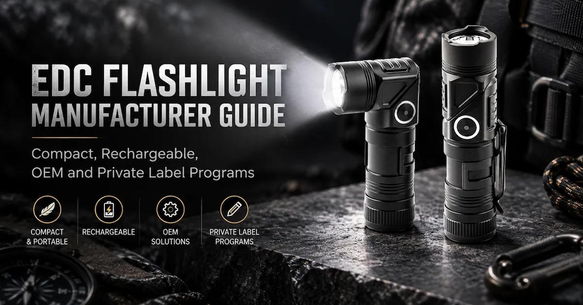 EDC Flashlight Manufacturer Guide: Compact, Rechargeable, OEM and Private Label Programs