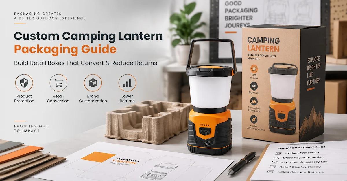 Custom Camping Lantern Packaging Guide: How to Build a Retail Box That Converts and Reduces Returns