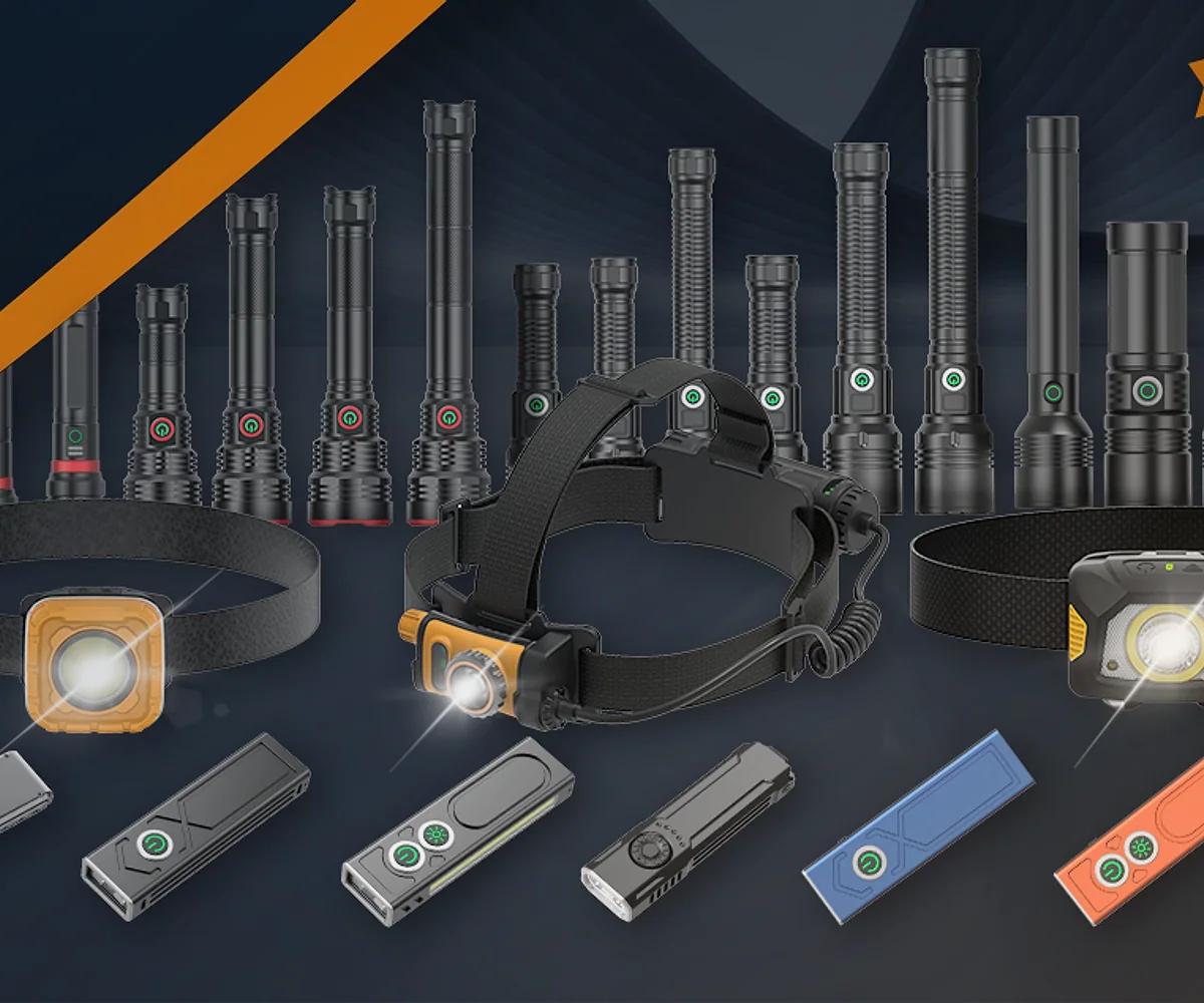 Portable outdoor lighting prepared for travel