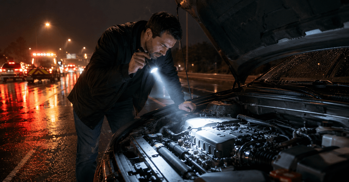 High Lumen Flashlight Manufacturer for Automotive Roadside Work