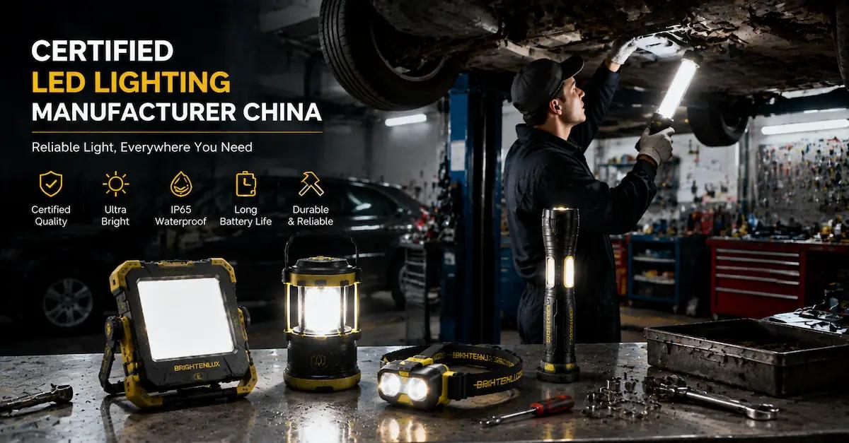 Certified LED Lighting Manufacturer China: What Buyers Should Look For