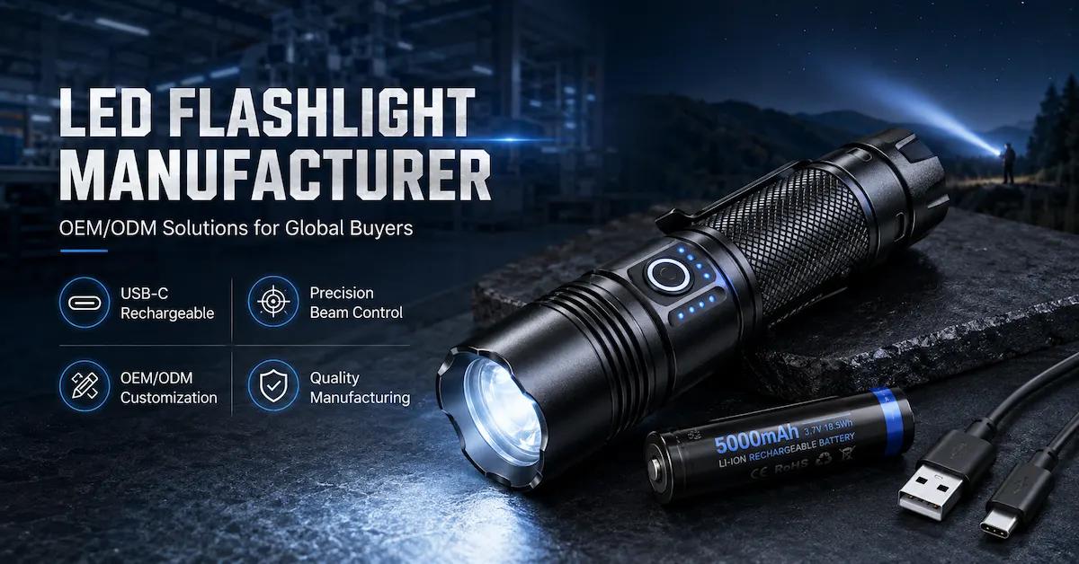 LED Flashlight Manufacturer for OEM Buyers: 10 Checks Before Bulk Production