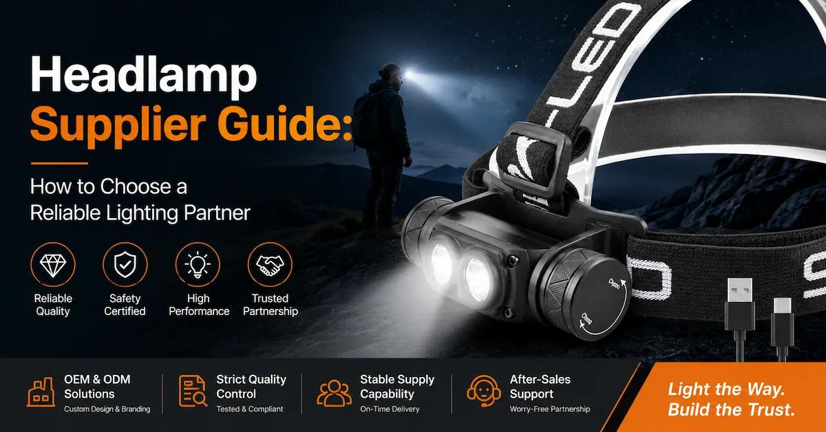 Headlamp Supplier Guide: How to Choose a Reliable Lighting Partner