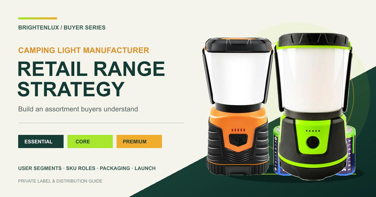 Camping Light Manufacturer Retail Range Guide: Build an Assortment Buyers Understand