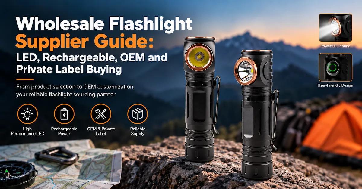 Wholesale Flashlight Supplier Guide: LED, Rechargeable, OEM and Private Label Buying