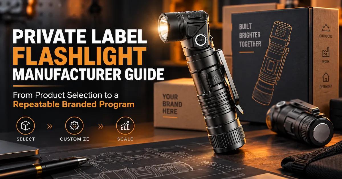 Private Label Flashlight Manufacturer Guide: From Product Selection to a Repeatable Branded Program