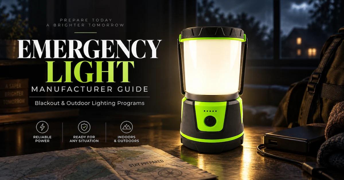 Emergency Light Manufacturer Guide: How to Source Reliable Blackout and Outdoor Lighting Programs