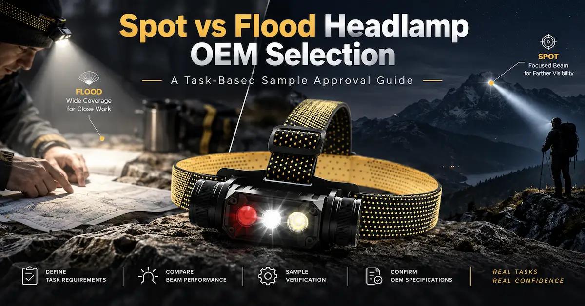 Spot vs Flood Headlamp OEM Selection: A Task-Based Sample Approval Guide