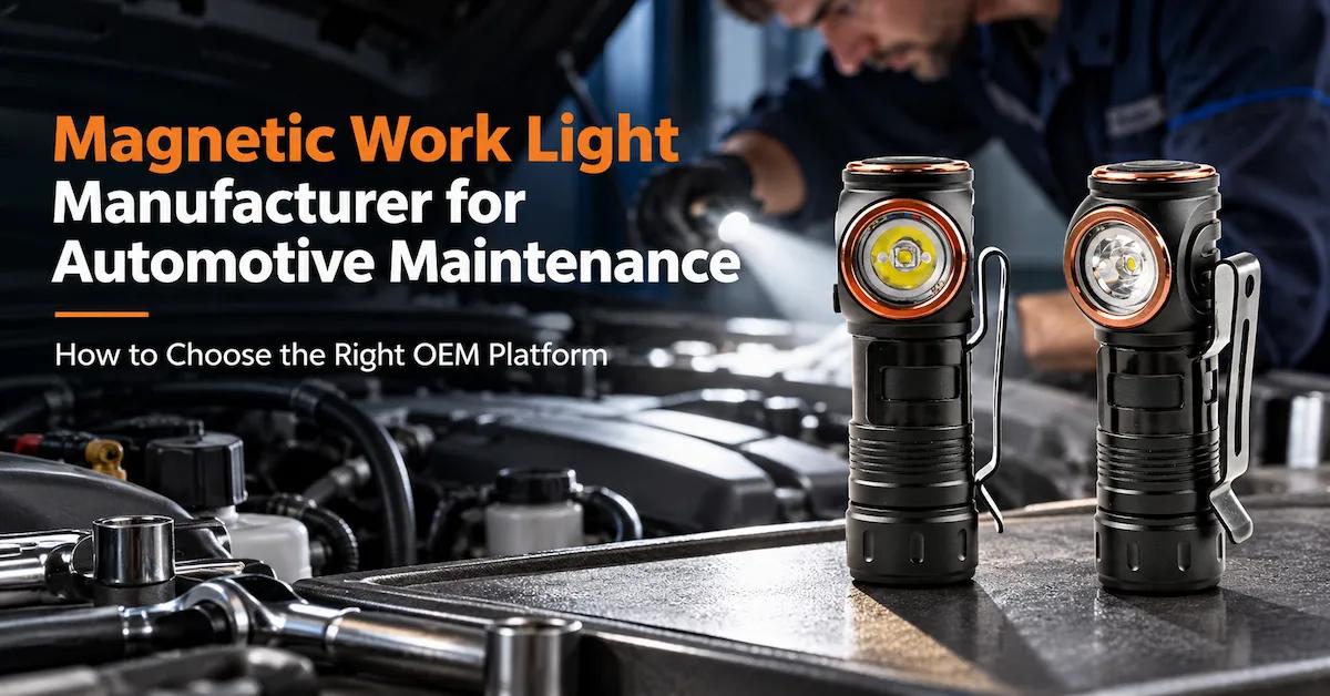 Magnetic Work Light Manufacturer for Automotive Maintenance: How to Choose the Right OEM Platform