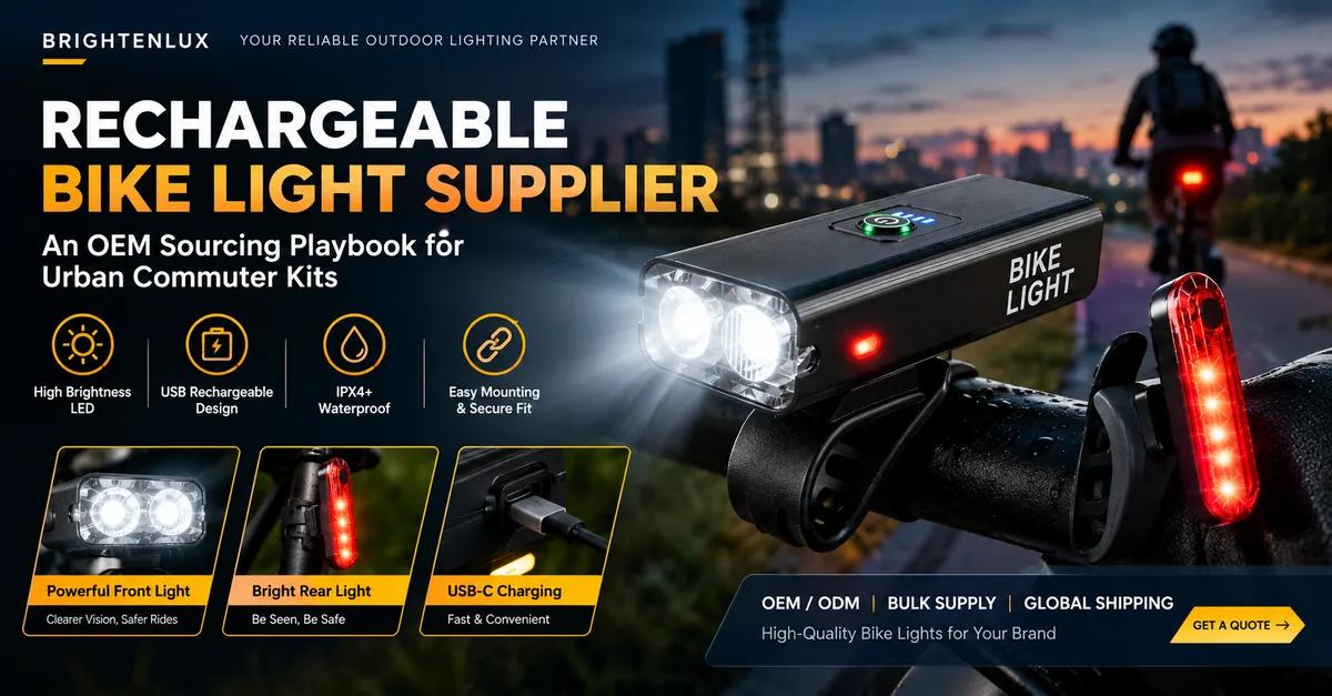Rechargeable Bike Light Supplier: An OEM Sourcing Playbook for Urban Commuter Kits