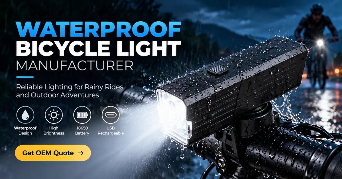 Waterproof Bicycle Light Manufacturer: How to Verify Rain-Ready Designs Before OEM Orders