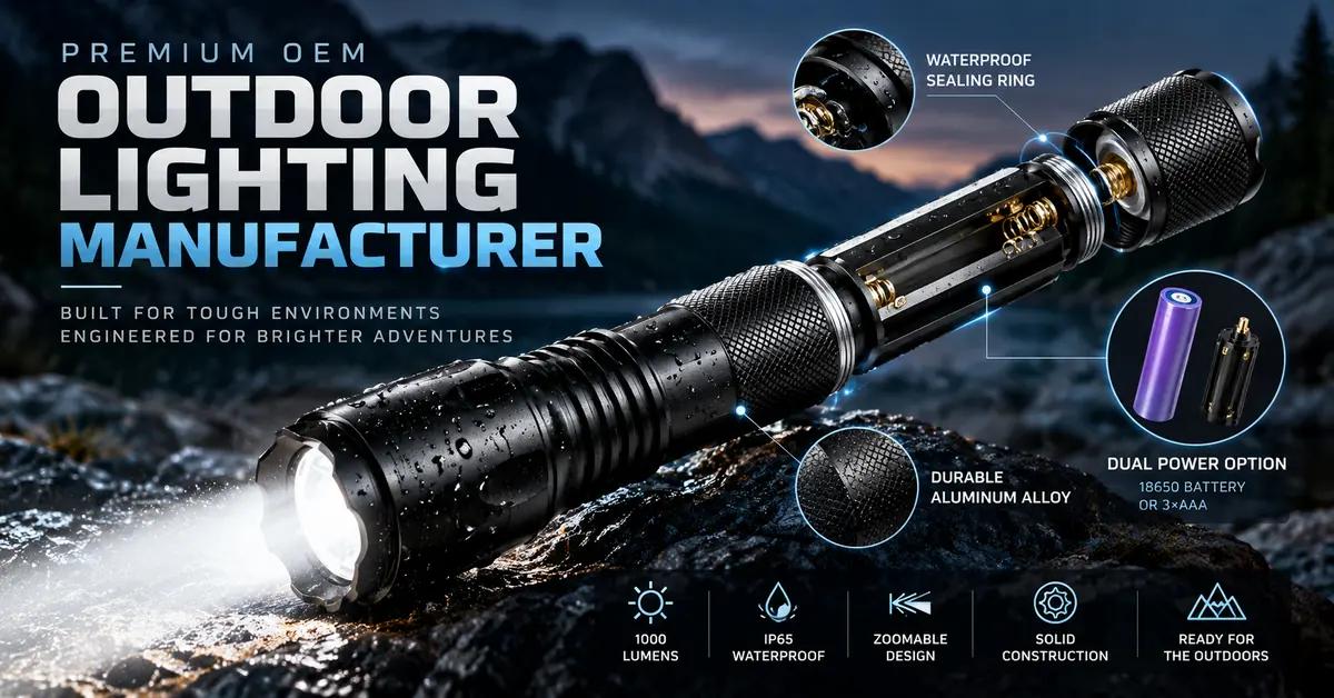 Custom Outdoor Lighting Supplier for Brands: Build a Cohesive OEM Flashlight, Headlamp & Lantern Range